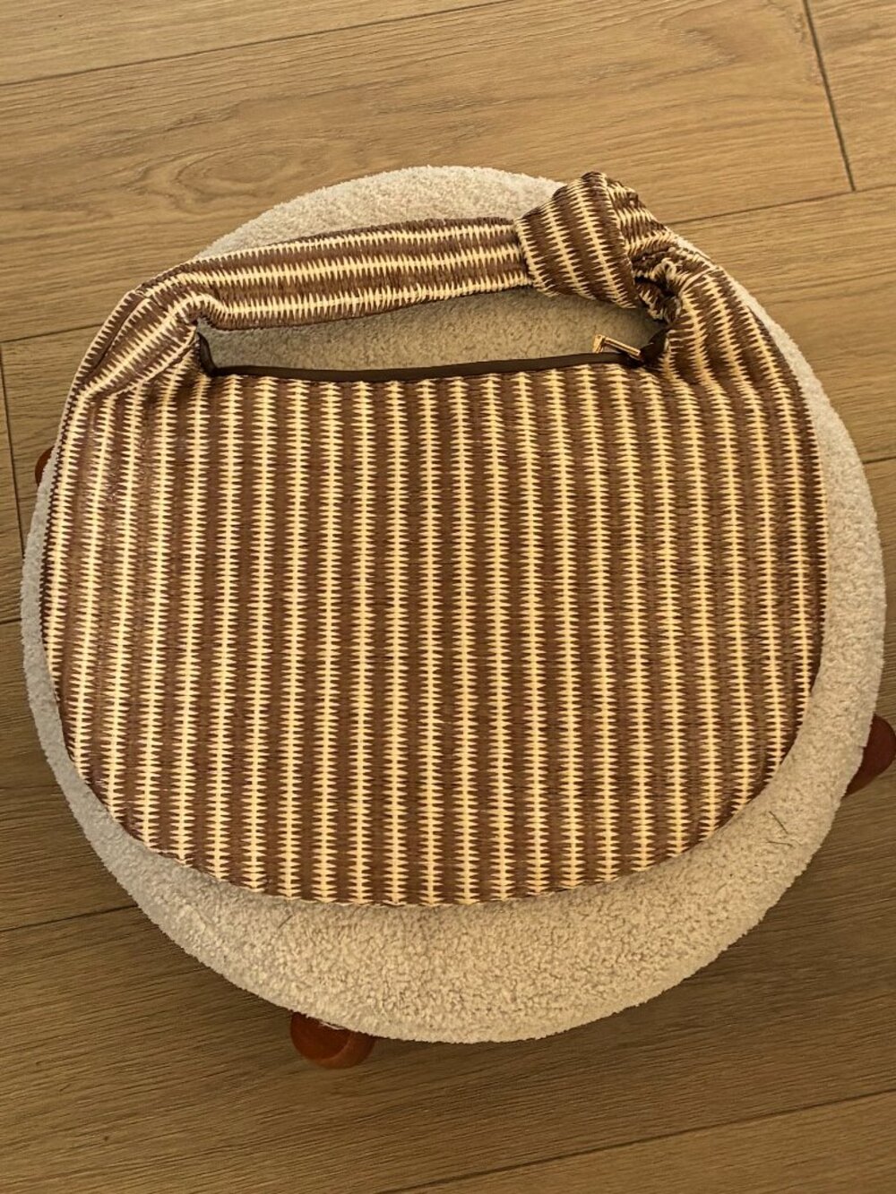Anthropologie Melie Bianco “The Brigitte” Satchel – Raffia Edition (Brown)